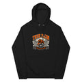Black True Form Athletic Hoodie with orange True Form text and a bear and basketball graphic, shown from the front.