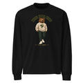 Black True Form Premium Long Sleeve Performance Shirt with a bear graphic and True Form Shop text, shown from the front.